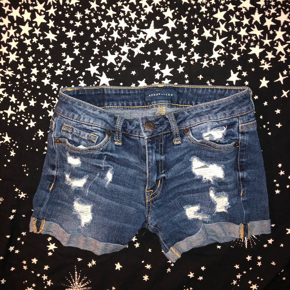 Denim shorts